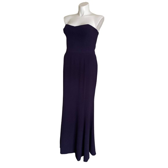 Dress The Population NWT $298 Ellen Strapless Trumpet Gown, Blue Women's Size XL - Picture 8 of 11